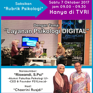 Rubrik Psikologi TVRI dengan Tema Layanan Psikologi Digital